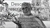 Descriptive & Prescriptive Qur'an